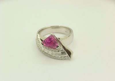 custom made pink sapphire