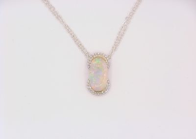 custom made opal pendant