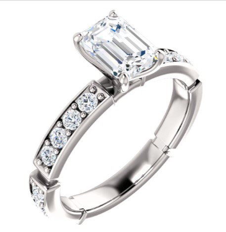 121988 Accented Engagement Ring