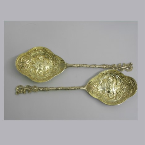 G33695 Sterling Silver Serving Spoons