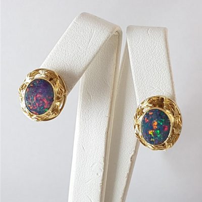Opal Doublet Earrings