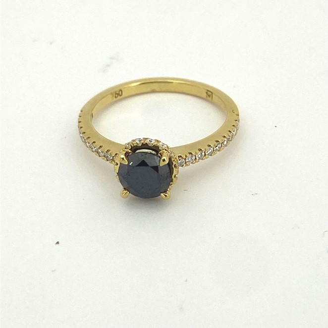 R11732 Black Diamond Ring