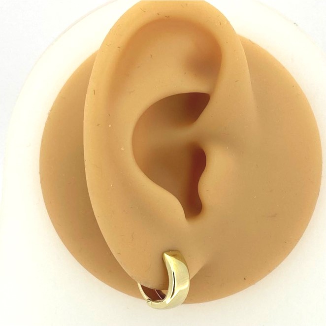 G36536 Gold Huggie Earrings